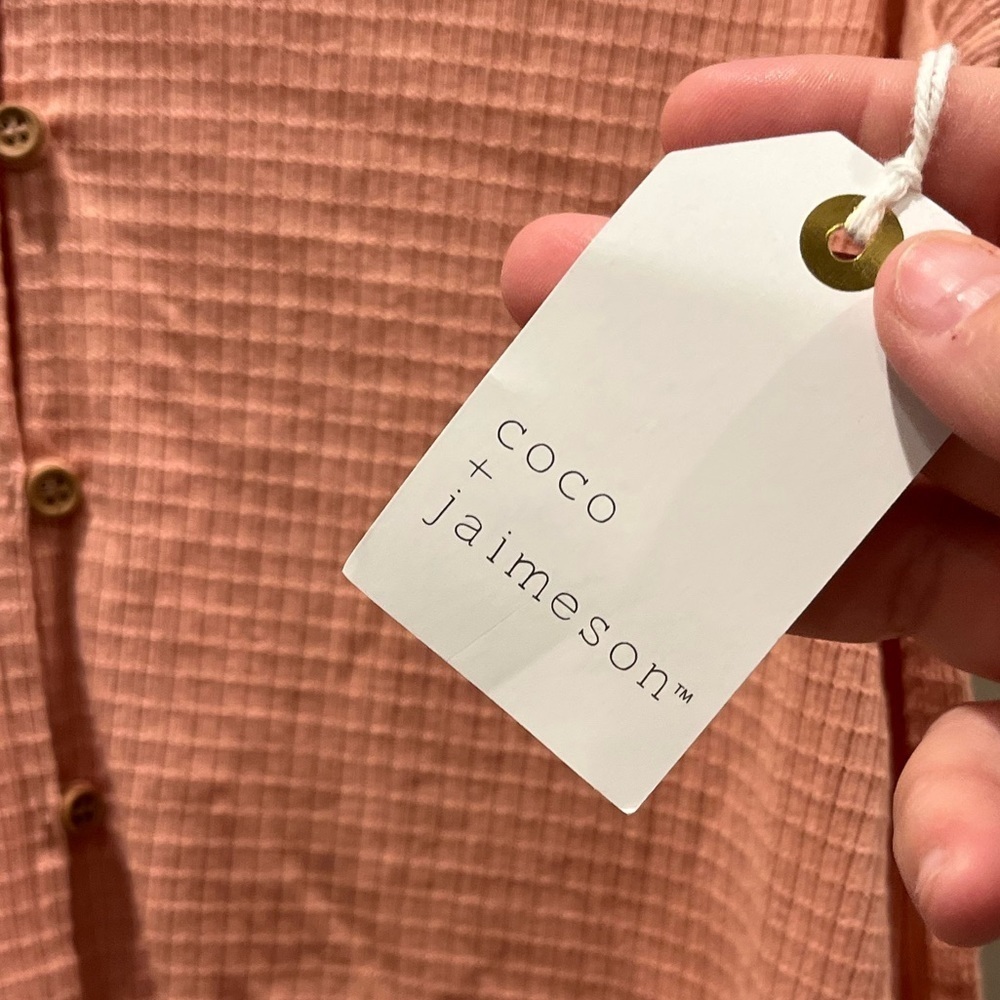 NWT | Coco + Jaimeson | Blush Pink Button Down Wa… - image 12